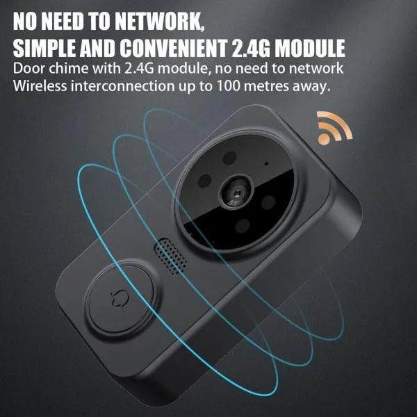 Ασύρματο Σετ Θυροτηλεόρασης M10 Μαύρο