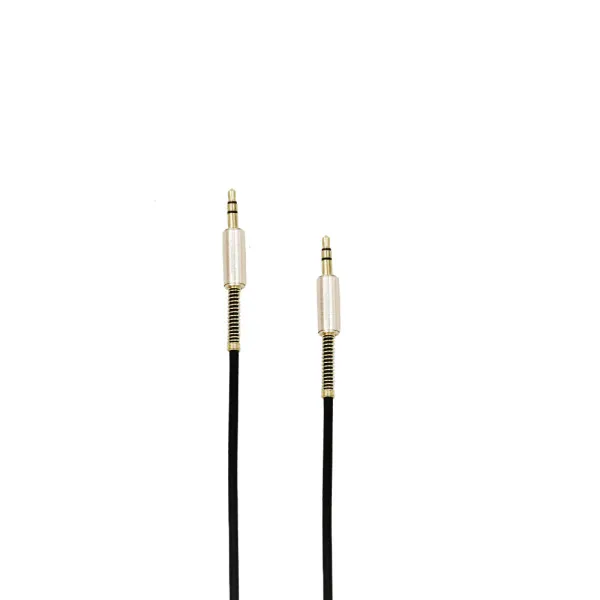 Καλώδιο Ήχου AUX Jack 3.5mm σε Jack 3.5mm Gold Plated Stereo 1.5m Treqa AUX-102 Μαύρο