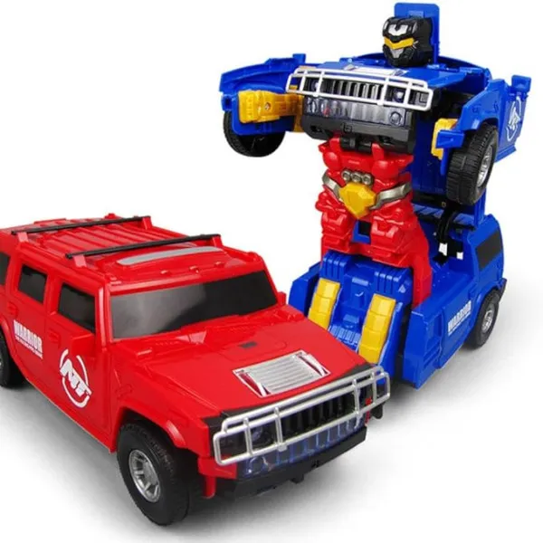 Αυτοκινητάκι Transformers Hummer H3 που μετατρέπεται σε ρομπότ, με προβολέα εικόνας και ήχου 8811-5 Κόκκινο