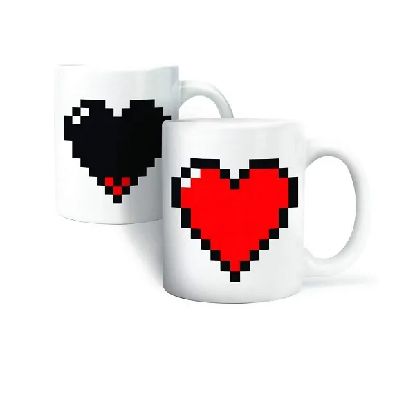 Κούπα καρδιά που αλλάζει χρώμα 300ml BH1010-10