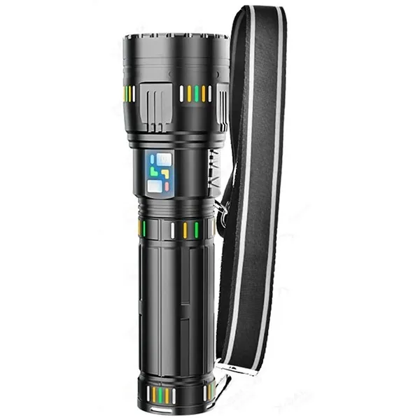 Επαναφορτιζόμενος αδιάβροχος φακός LED X-Balog BL-G600-6 μαύρο