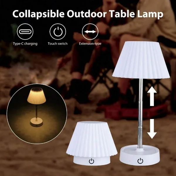 Φορητό πτυσσόμενο 11-22εκ. επιτραπέζιο φωτιστικό αφής εσωτερικού και εξωτερικού χώρου BL-HY-8816