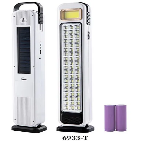 Επαναφορτιζόμενο Ηλιακό Φωτιστικό Εκτάκτου Ανάγκης με Ενσωματωμένο Panel και 47 Led BL-MM-6933-T Λευκό