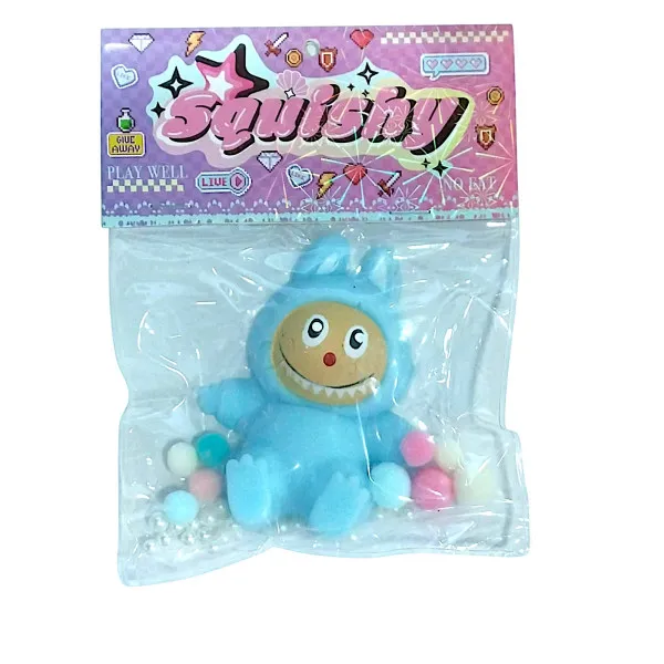 Antistress Squishy Labubu 9cm 2854-01 Μπλε
