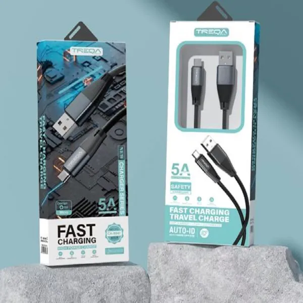 Καλώδιο γρήγορης φόρτισης 5A με ακροδέκτη V8/micro 1m CA8841