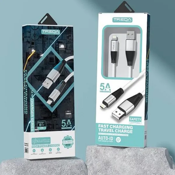 Καλώδιο γρήγορης φόρτισης 5A με ακροδέκτη Lightning 1m CA8842-IOS