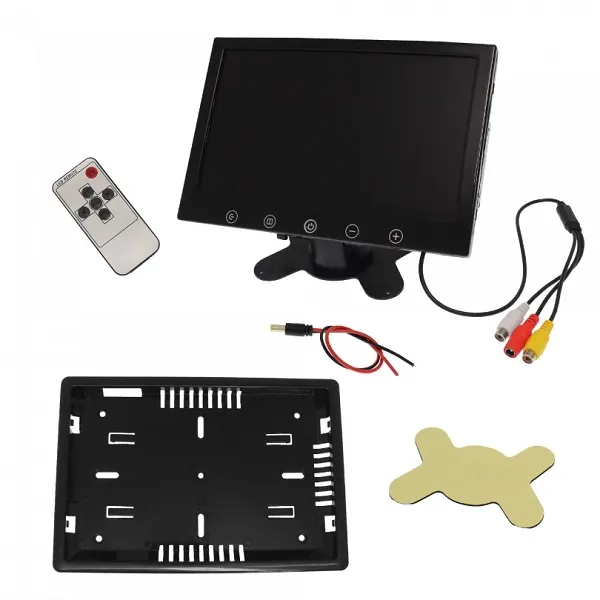 Οθόνη αφής τετραπλής οθόνης οπισθοπορείας οχήματος 9” TFT/LED Hi-Res και τηλεχειριστήριο CAR9004F