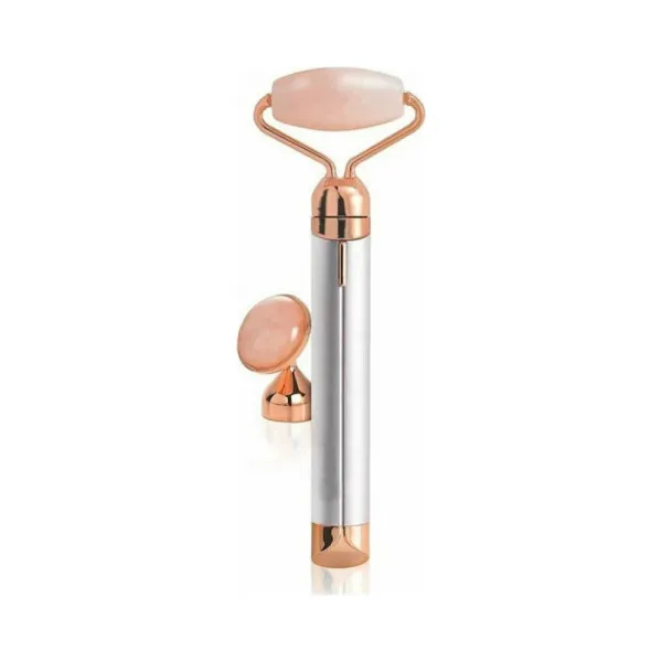 Συσκευή Μασάζ Προσώπου από Ροζ Χαλαζία Flawless Micro Vibrating Roller & Massager