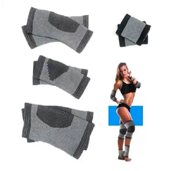 Συσκευασία 8 τμχ ορθοπεδικού προστατευτικού εξοπλισμού με 1 ζευγάρι μαξιλαράκια αστραγάλου, 1 ζευγάρι επιγονατίδες, 1 ζευγάρι μαξιλαράκια καρπού και 1 ζευγάρι μαξιλαράκια αγκώνων CX-227