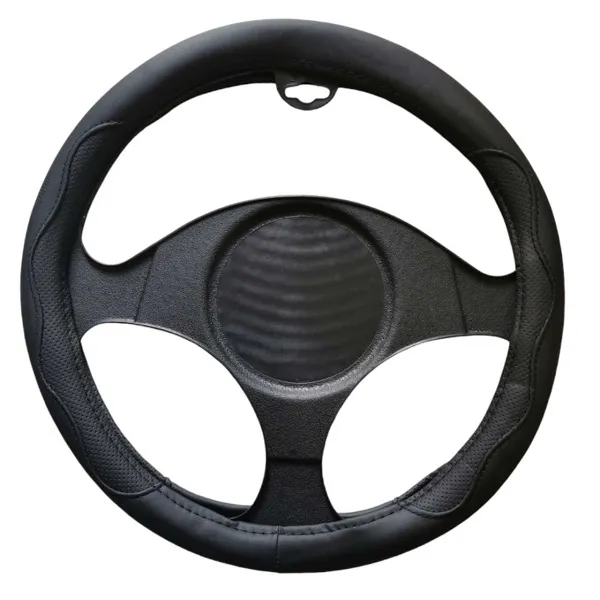 Αντιολισθητικό κάλυμμα τιμονιού αυτοκινήτου 38cm cy68910-011 Μαύρο με μαύρη ραφή/Μαύρο με μπλε ραφή/Μαύρο με κόκκινη ραφή