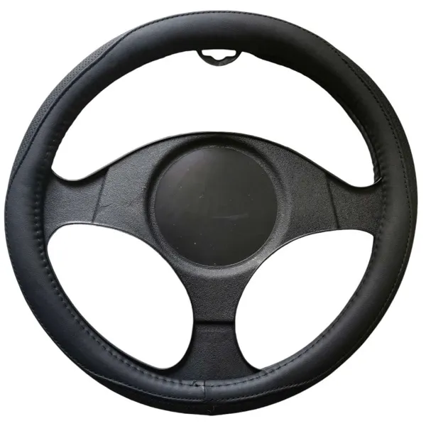Αντιολισθητικό κάλυμμα τιμονιού αυτοκινήτου 38cm cy68910-012 Μαύρο με μαύρη ραφή/Μαύρο με μπλε ραφή/Μαύρο με κόκκινη ραφή