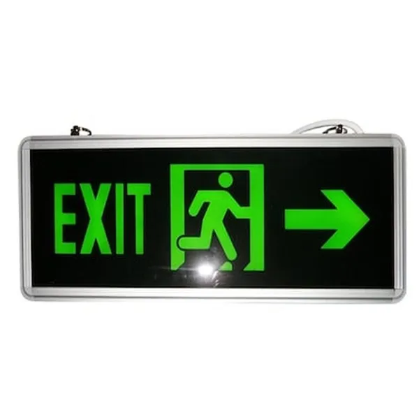 Φωτιζόμενη επιγραφή Led (EXIT) 35X15cm διπλής όψης με βέλος κατεύθυνσης για έξοδο κινδύνου επαγγελματικών χώρων 2τμχ DY-31
