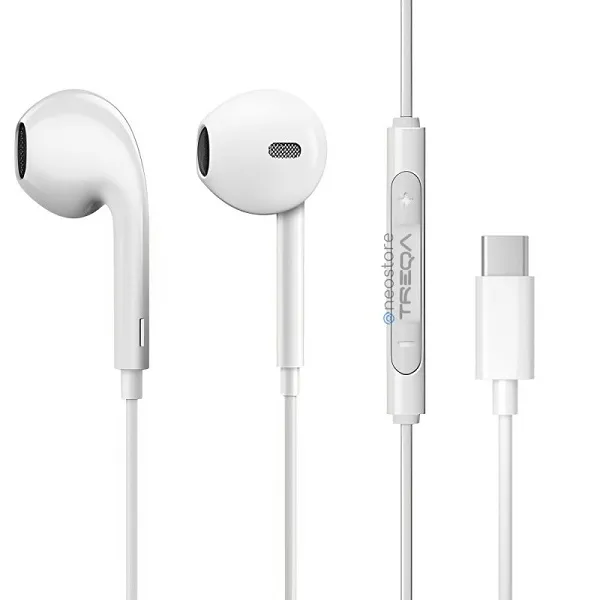 Ακουστικά Κινητού Handsfree Earpods με Βύσμα Type-c EP-8804 Λευκό