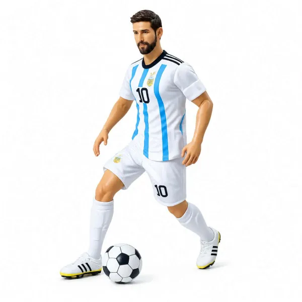 Φιγούρα Δράσης Ποδοσφαιριστή Messi Νο10 με Μπάλα 25cm 51006-1