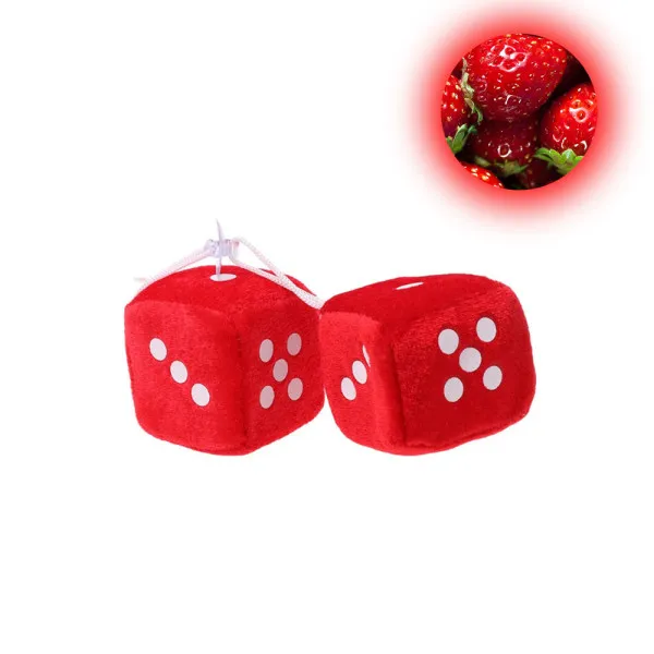 Κρεμαστά Αρωματικά Ζάρια με Άρωμα Φράουλα Κόκκινα