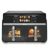 Dual-Basket Air Fryer 10L & Digital Touchscreen 2200W RAF R.5003 Black