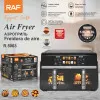 Dual-Basket Air Fryer 10L & Digital Touchscreen 2200W RAF R.5003 Black