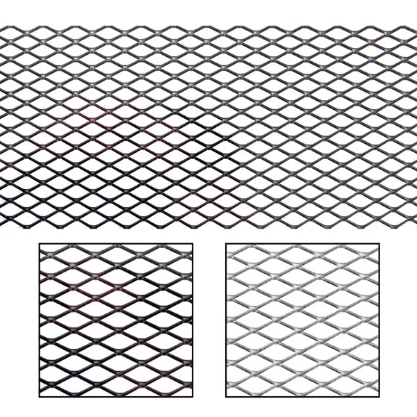 Διακοσμητική Σίτα Αλουμινίου Προφυλακτήρα-Ποδιάς Αυτοκινήτου 100x33 εκ. Ρόμβος 10x5mm HW-0165