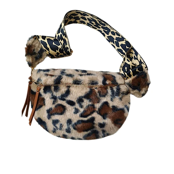 Γυναικείο bum bag τσαντάκι Λεοπάρδαλη Mohicans Η3332-1