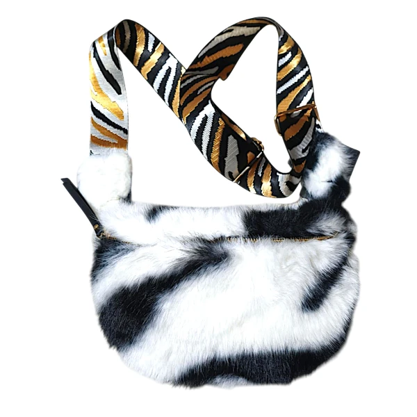 Γυναικείο bum bag τσαντάκι Ζέβρα Mohicans Η3332-2