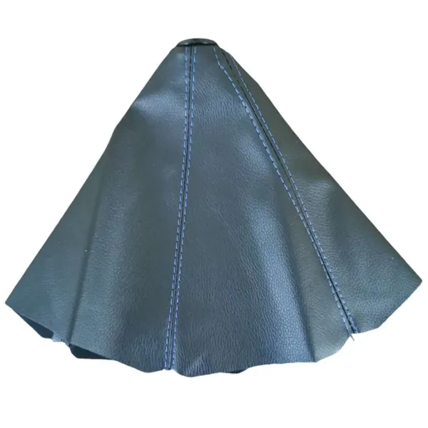 Φούσκα για Λεβιέ Ταχυτήτων Αυτοκινήτου Universal Δερματίνη Μαύρο - Μπλε Ραφή HW-0126B