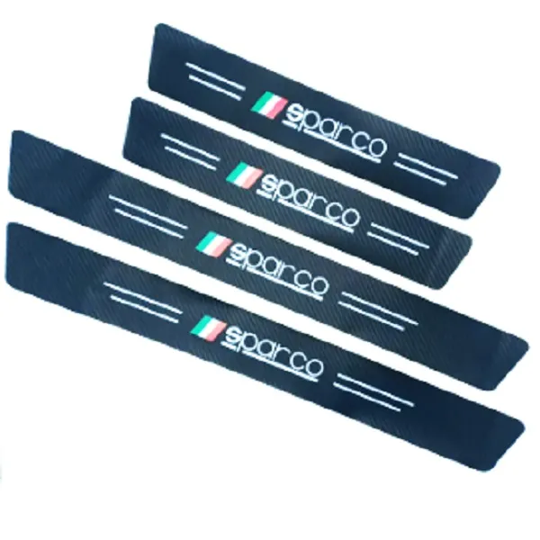 Σετ Προστατευτικά Εσωτερικά Μασπιέ Πόρτας Carbon Style Αυτοκόλλητα 4 Τεμάχια SPARCO HW-0210