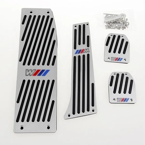 Πεταλίερα αυτοκινήτου 4 τμχ. HW-0241S ασημί χρώμα