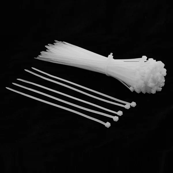 Δεματικά νάϋλον 3,6x200mm 100τμχ HW-0328 Λευκά/μαύρα