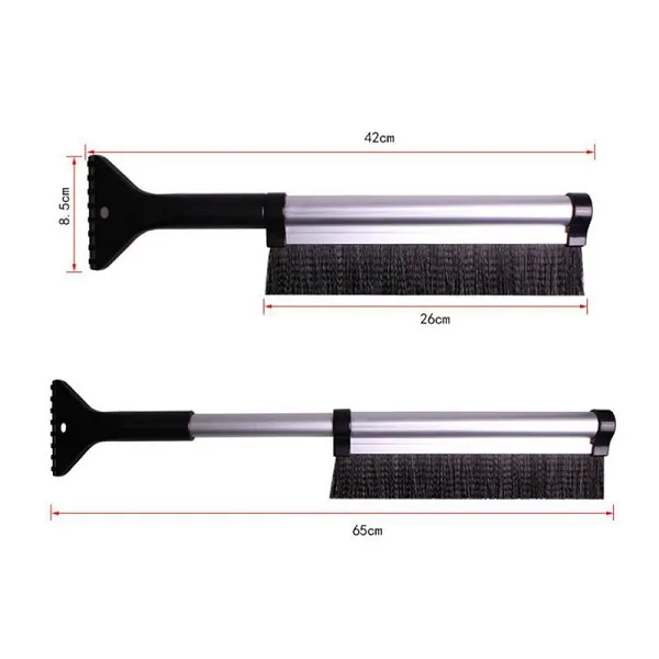Πτυσσόμενη λαβή φτυαριού πάγου αυτοκινήτου με βούρτσα χιονιού 42-65cm HW-0334