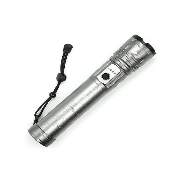 Μεγάλος και ισχυρός επαναφορτιζόμενος φακός LED με μπαταρία με 5 λειτουργίες & αδιάβροχο IP65 BL-BX-SP38