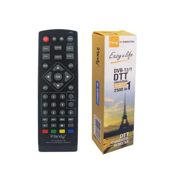 Universal Τηλεχειριστήριο Τηλεόρασης iHandy AUN0447 Μαύρο