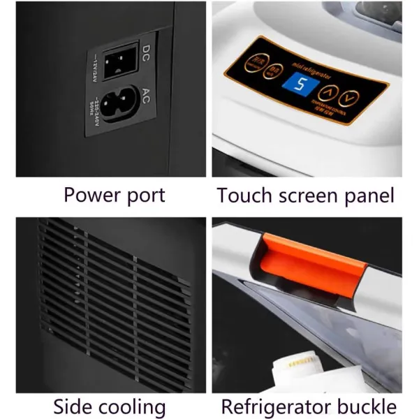 Ηλεκτρικό Φορητό Ψυγείο 12V & 220V Μίνι Αυτοκινήτου 25lt WX-58 Μαύρο