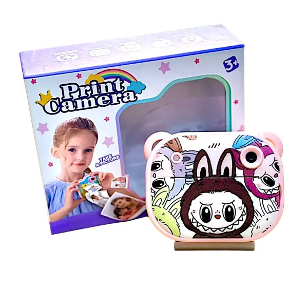 Labubu Compact Φωτογραφική Μηχανή με Θερμική Εκτύπωση 60667-1 Καφέ