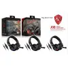 J08 On Ear Gaming Headset με σύνδεση 2x3.5mm / 3.5mm Μπλε