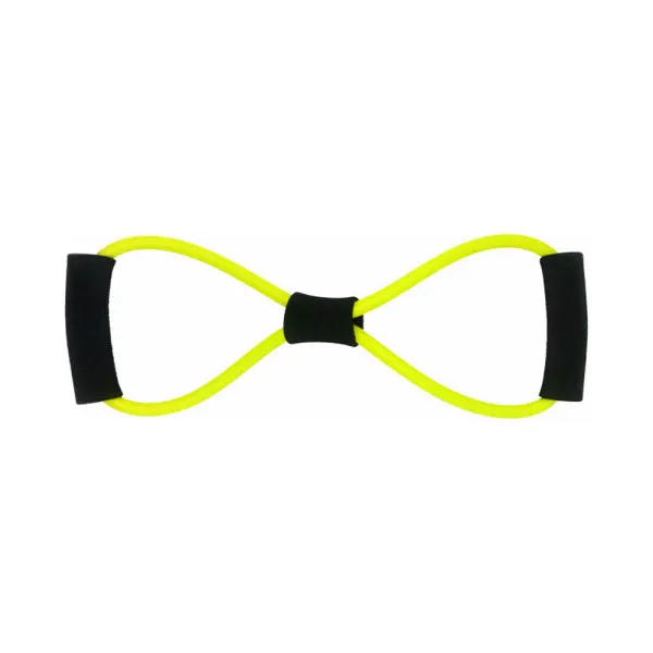 Λάστιχο Γυμναστικής Μέτριο Χιαστί με Λαβές JT-007 Κίτρινο