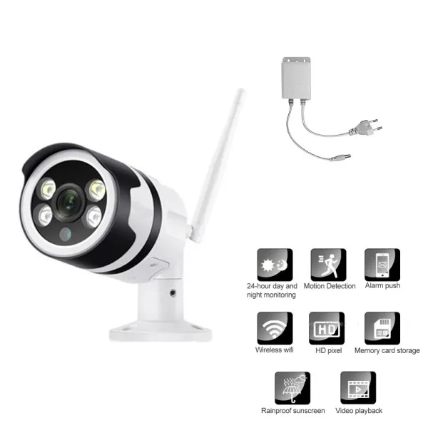 IP Κάμερα Παρακολούθησης Wi-Fi 1080p Αδιάβροχη με Φακό 3.6mm Jortan JT-82216