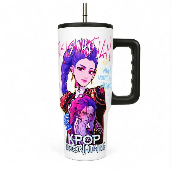 K-Pop Demon Hunters Θερμός Παγούρι Ζεστό Κρύο 1,2ml 70809-1 Λευκό