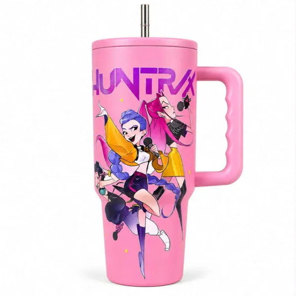 K-Pop Demon Hunters Θερμός Παγούρι Ζεστό Κρύο 1,2ml 70809-3 Ροζ