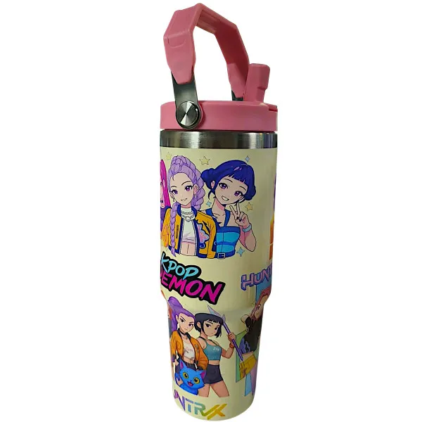 K-Pop Demon Hunters Θερμός Παγούρι Ζεστό Κρύο 900ml 70807-2 Ροζ