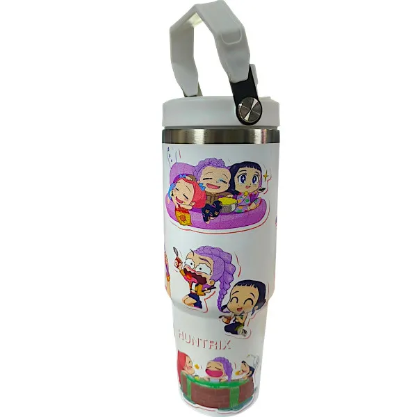 K-Pop Demon Hunters Θερμός Παγούρι Ζεστό Κρύο 900ml 70807-4 Λευκό