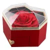 Καρδιά Τεχνητό Κόκκινο Τριαντάφυλλο με Κουτί Δώρο Αγ Βαλεντίνου 85180 Κόκκινο