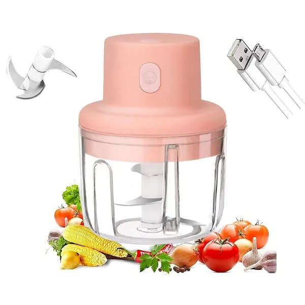 Επαναφορτιζόμενο μίνι μπλέντερ τροφίμων, σκόρδου, λαχανικών 45W 250ml KB080