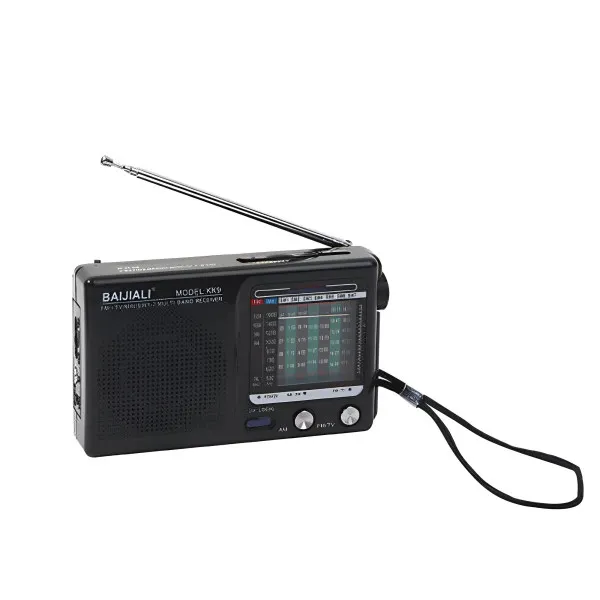 Φορητό Ραδιόφωνο Μπαταρίας BAIJIALI KK-9 Μαύρο
