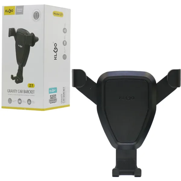 Βάση Στήριξης Αεραγωγού Κινητού Αυτοκινήτου με Ρυθμιζόμενα Άγκιστρα KLGO Z7 Μαύρο