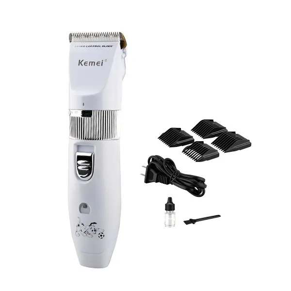 Επαναφορτιζόμενη Κουρευτική Μηχανή Σκύλων Kemei KM-107 Λευκό