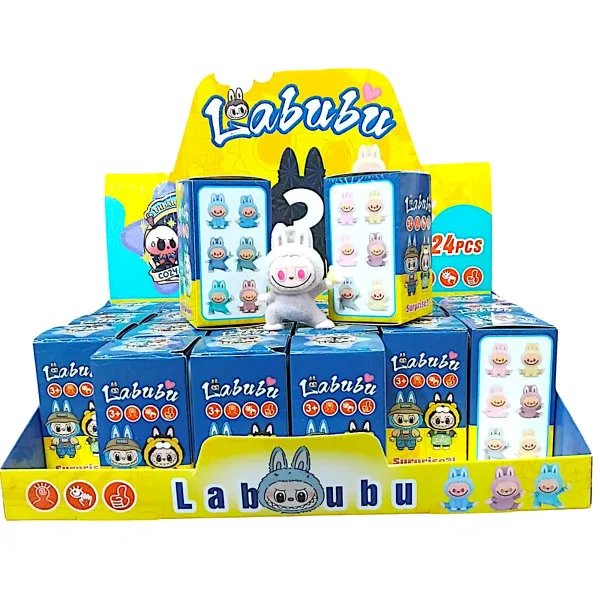 Κουτί σακουλάκι με φιγούρα Labubu μπρελόκ και κάρτες Surprise 880-1