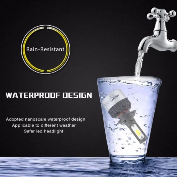 Led Λάμπες Αυτοκινήτου - Μηχανής H4 12V-24V 72W 6500K 10000LM A315-S2-H4 NIGHTEYE 2 τμχ