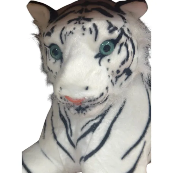 Λούτρινη  Χνουδοτή Ξαπλωτή Τίγρης Mohicans 85cm 1440-3047 Λευκό