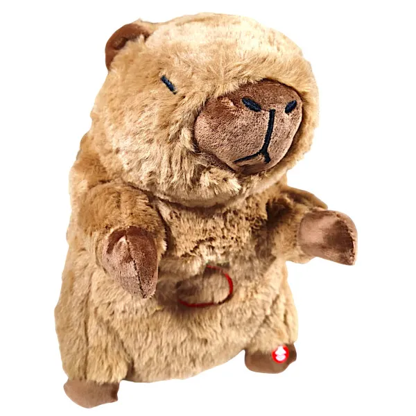 Λούτρινο Καπιμπάρα που αναπνέει και μουσική 35cm 1440-50937-1 Καφέ