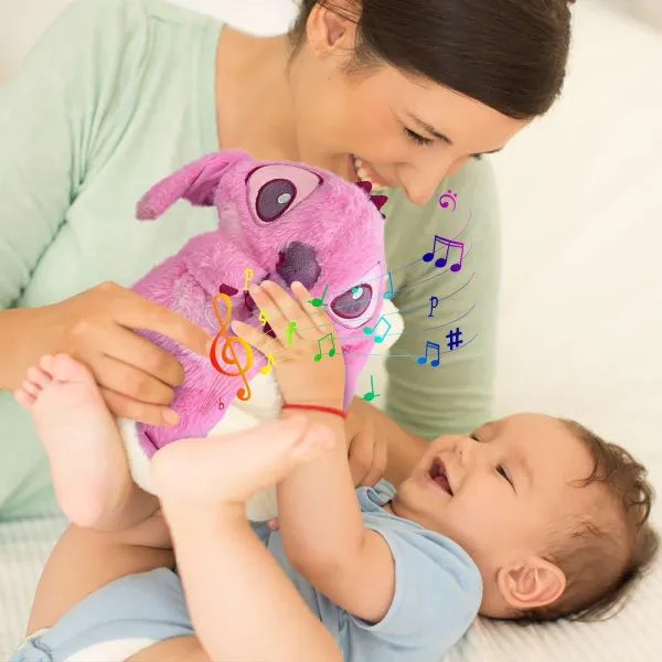 Λούτρινο Stitch 30cm Που Αναπνέει Κανονικά 1440-PPP10 Ροζ